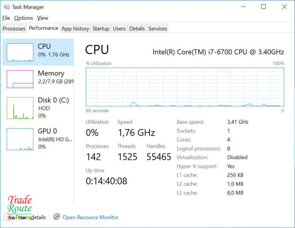 HP EliteDesk 800 G2 Small Form Factor PC | Core i7 6700 6th Gen 3.40Ghz | 8GB RAM | 500GB HDD