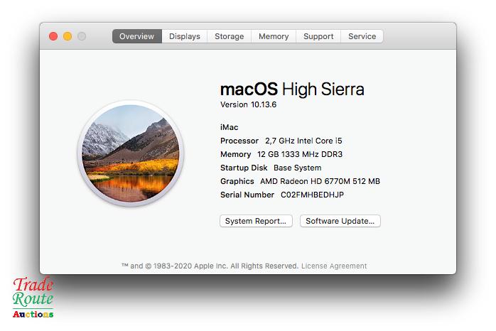 Apple iMAC | 27 INCH | Core i5 2.7GHz 12GB RAM 1TB HDD All In One Desktop Computer | Radeon Graphics