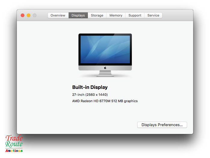 Apple iMAC | 27 INCH | Core i5 2.7GHz 12GB RAM 1TB HDD All In One Desktop Computer | Radeon Graphics