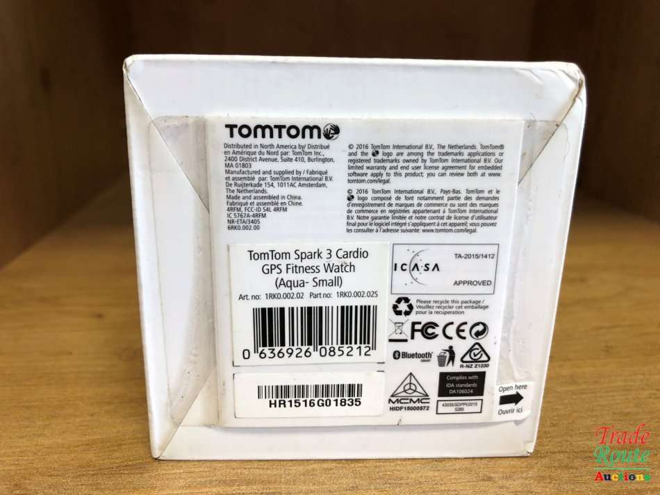 TOMTOM SPARK 3 CARDIO GPS Fitness Watch (Aqua-Small) Sealed pack