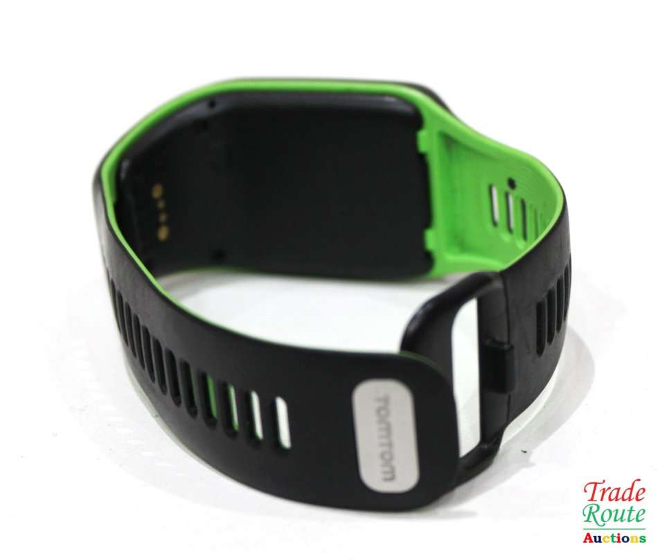 TomTom Runner 3 GPS Running Watch with Heart Rate Monitor - Large Strap, Black/Green