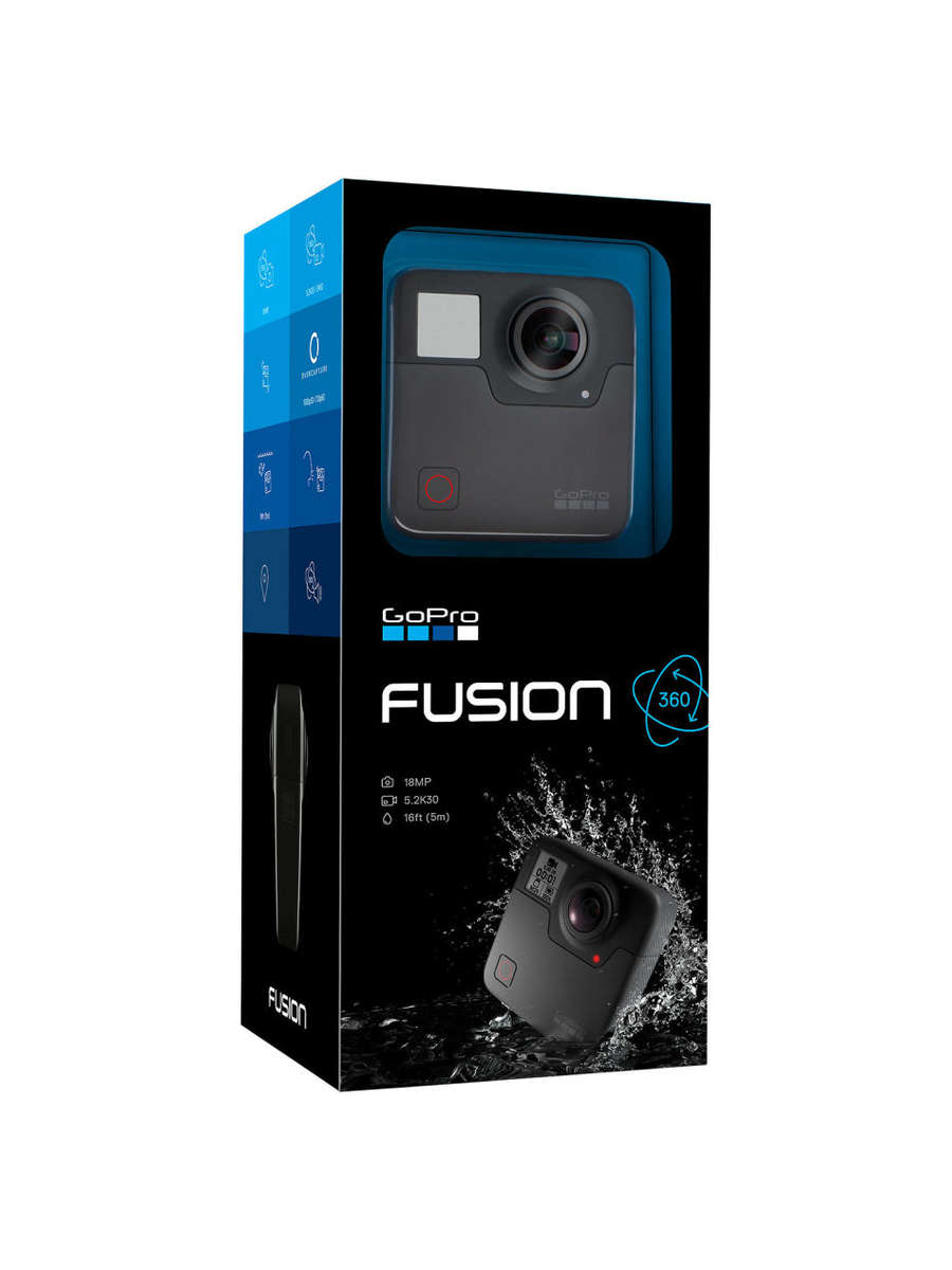GoPro Fusion 360 Spherical Action Camera - 18MP - CHDHZ-103 with Tripod
