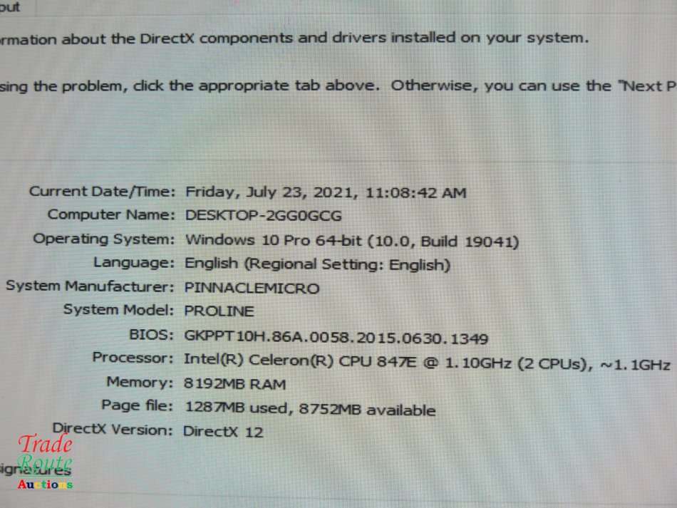 Proline Qbox Mini PC Computer - Intel Celeron 847E 1.1Ghz - 8GB RAM - 80GB SSD