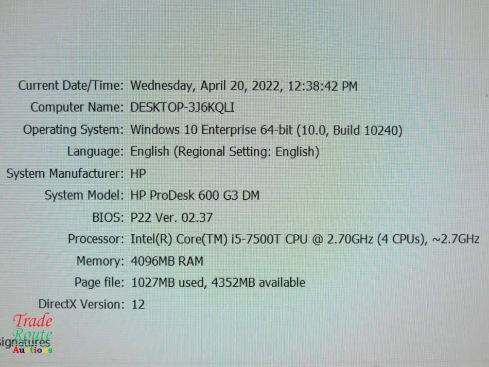 HP ProDesk 600 G3 DM Mini Desktop Computer | Core i5