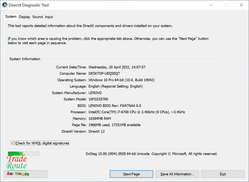 Lenovo M900 SFF Small form factor Desktop PC | CORE i7 6700 6th Gen 3.4GHz | 16GB RAM | 1TB HDD