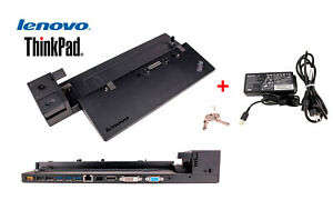 OPEN BOX - Lenovo ThinkPad Pro Dock 40A1 Replicator Docking Station 40A10090US + 90W Power Adapter