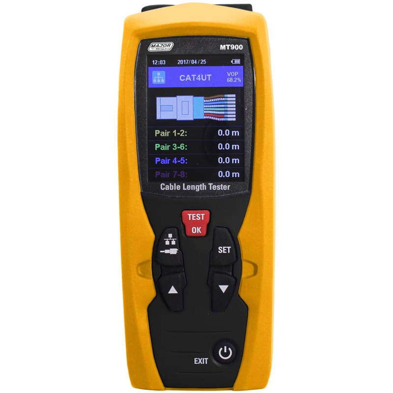 Major Tech TDR (Time Domain Reflectometer) Cable Length Meter - MT900