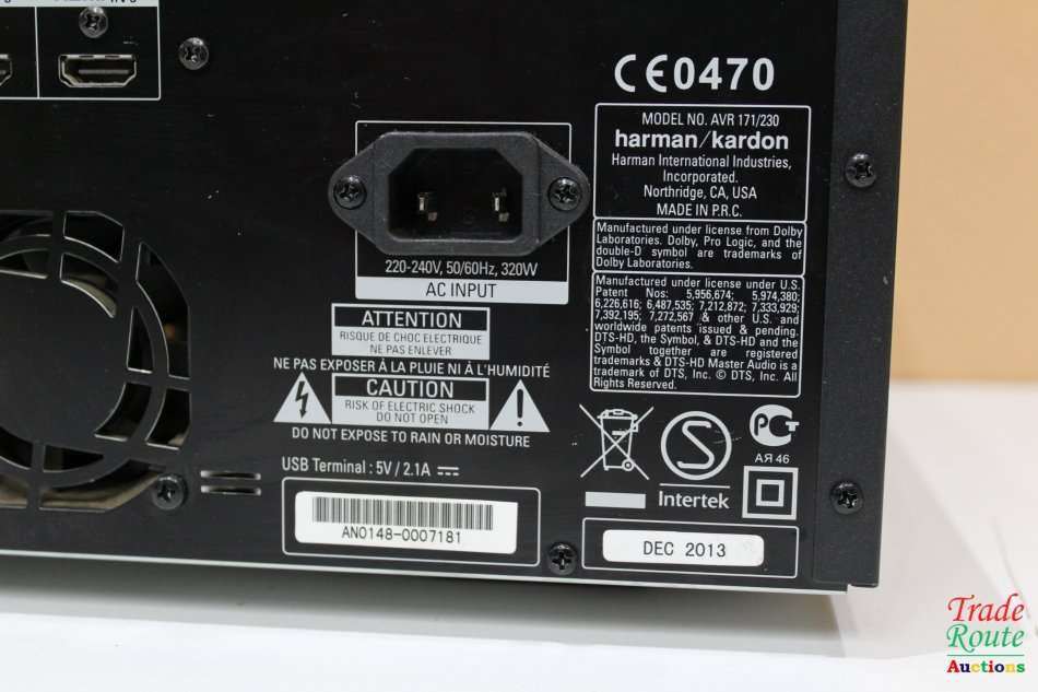 Harman Kardon AVR 171 7.2-Channel Home Theatre AV Receiver - AVR with AirPlay & Bluetooth Technology