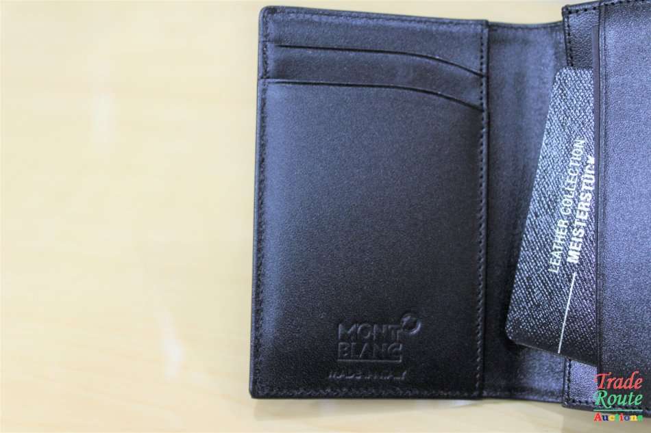 MontBlanc Meisterstuck Collection Credit Card Holder - MontBlanc Visiting Card Holder - Small Leathe
