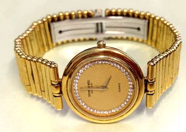 Raymond Weil 101 18K Gold ElectroPlated 2409 water resistant Womens Watch