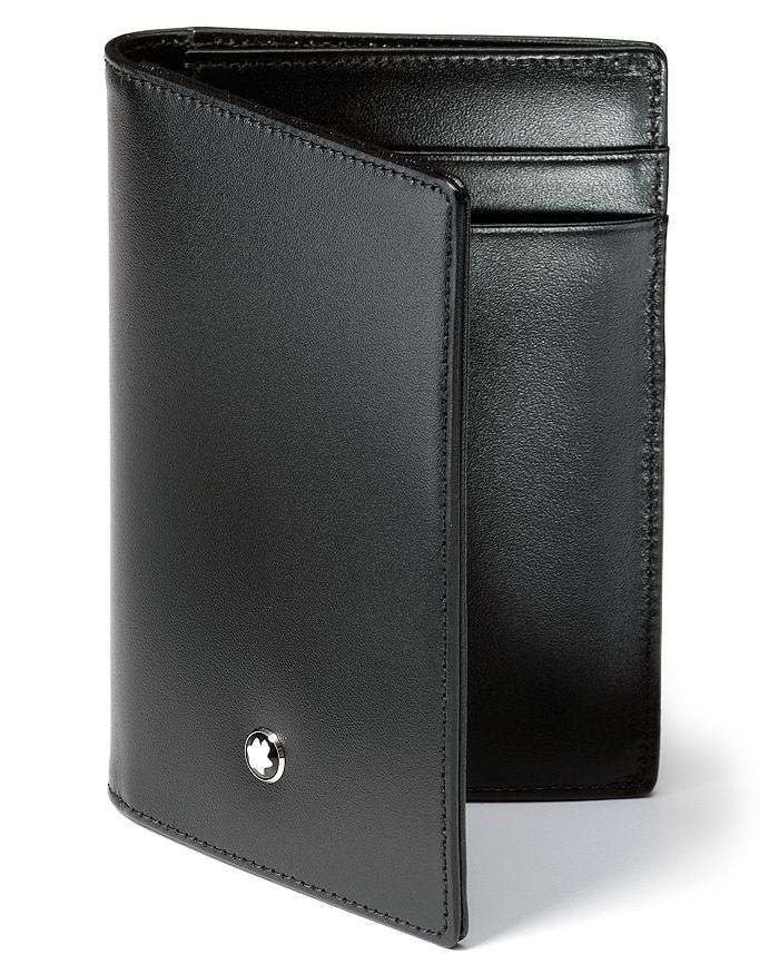 MontBlanc Meisterstuck Collection Credit Card Holder - MontBlanc Visiting Card Holder - Small Leathe