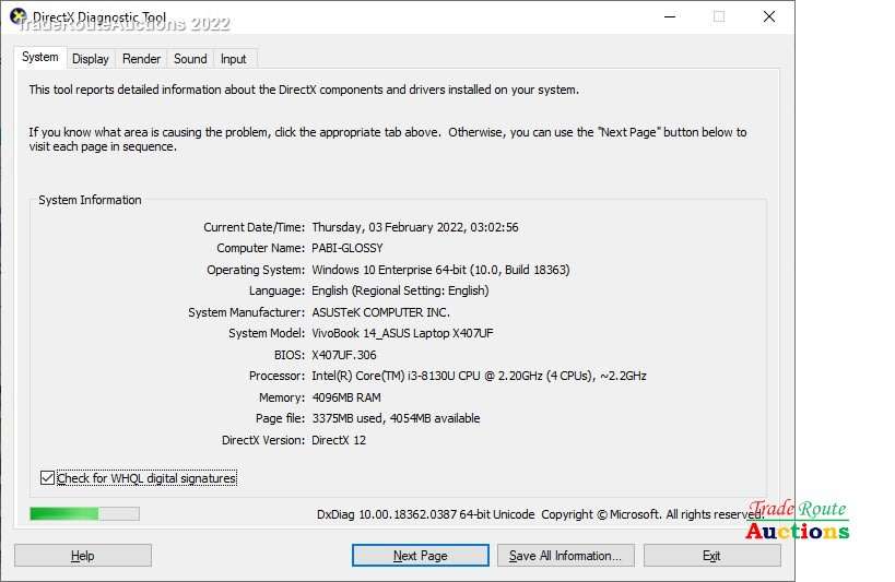 Asus Vivobook 14 X407UF 8th Gen Laptop with NVIDIA GeForce MX130 Graphics Card