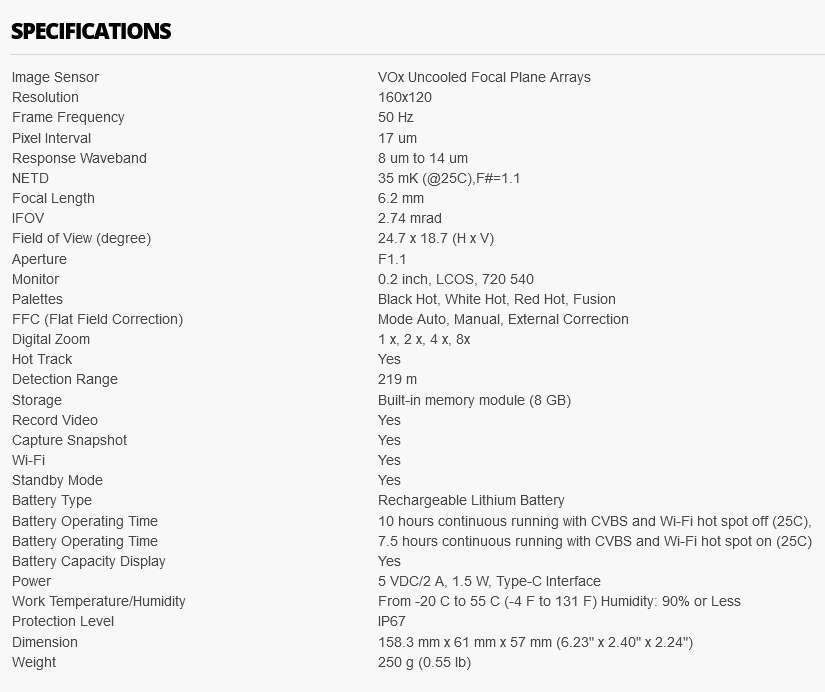 Hikmicro Lynx LC06 Thermal Imaging Monocular [ DEMO with Pouch ]