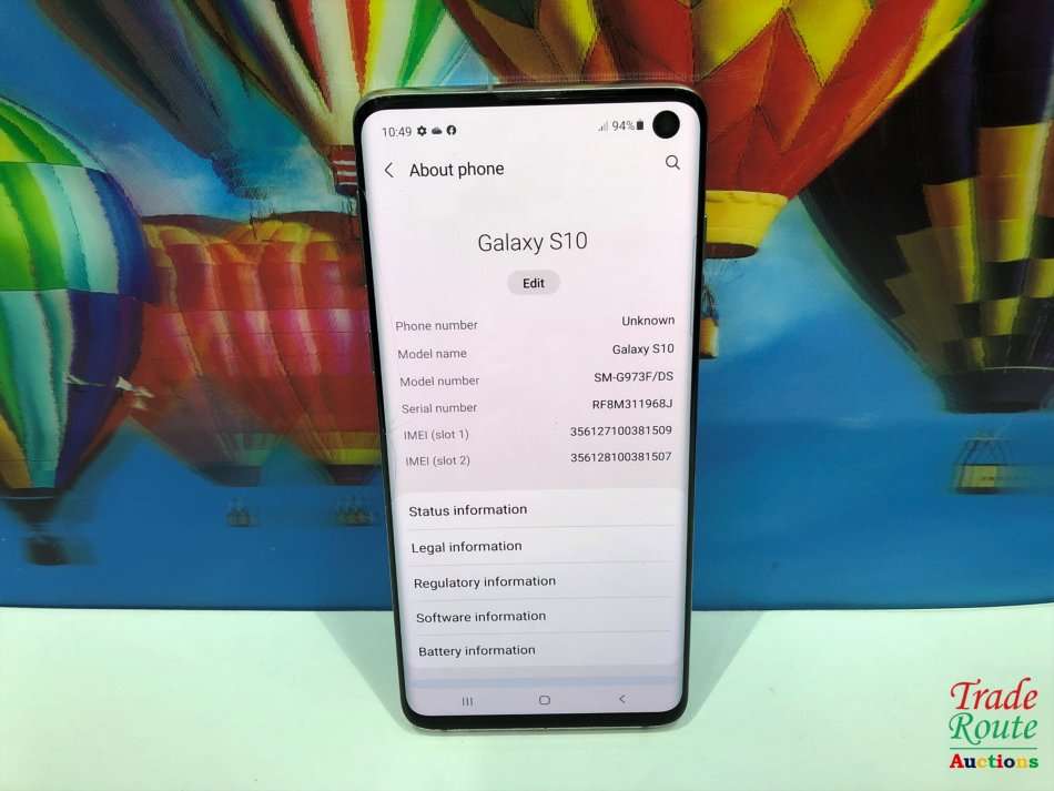 Samsung Galaxy S10 Smart Phone - SM-G973F/DS - 128GB - Please Read