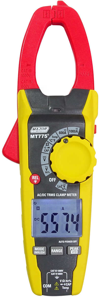 Major Tech  MT775 1000A  AC/DC TRMS Clamp Meter [ BOXED ]