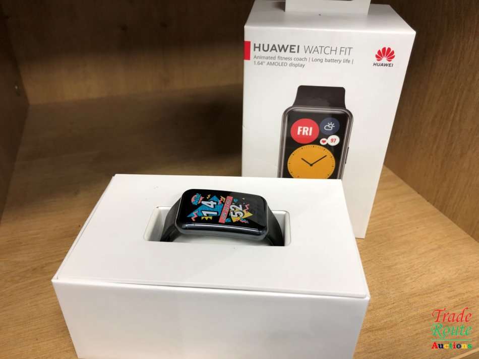 Huawei TIA-B09 Fit Sport GPS Fitness Tracker, 5 ATM Waterproof Smart Watch -Graphite BlacK- IN  BOX