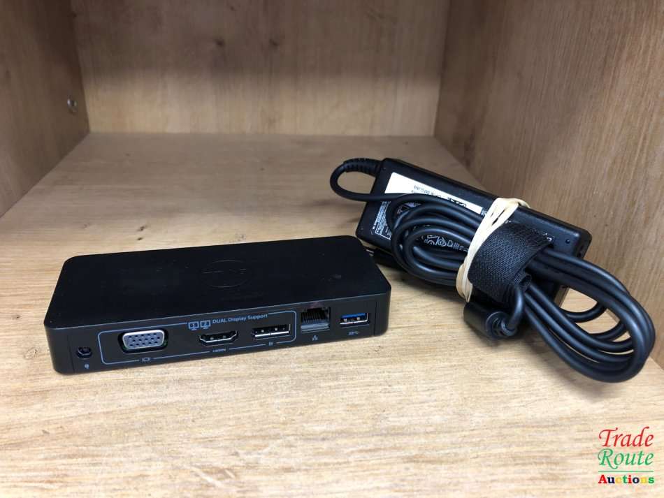 Dell Universal Dock D1000 USB 3.0 Full HD Dual Video Docking Station + Dell 65W Power Adapter