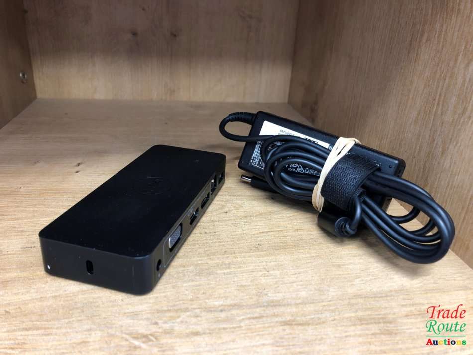Dell Universal Dock D1000 USB 3.0 Full HD Dual Video Docking Station + Dell 65W Power Adapter