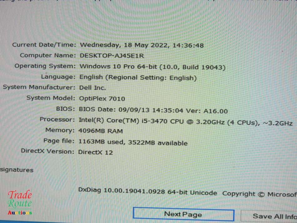 Dell OptiPlex 7010 SFF Desktop PC | Core i5 3470 3.2Ghz | 4GB RAM | 500GB HDD