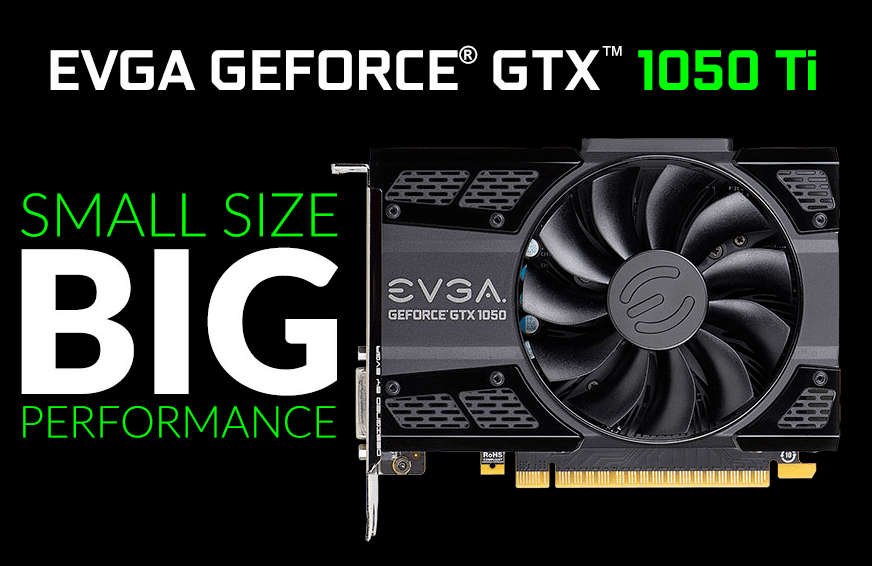 GeForce GTX 1050 Ti Gaming EVGA Graphics Card 4GB GDDR5 DX12 OSD Support (PXOC) 04G-P4-6251-KR