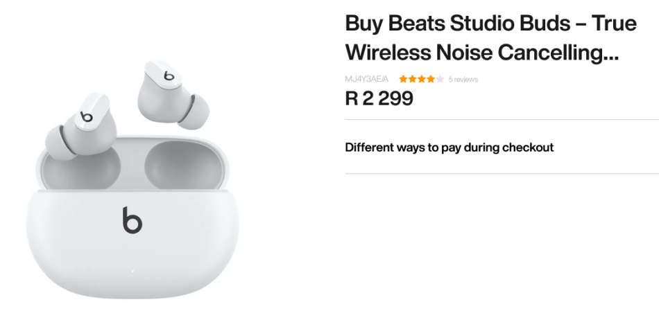 Beats Studio Buds  True Wireless Noise Cancelling With USB-C Charging Case