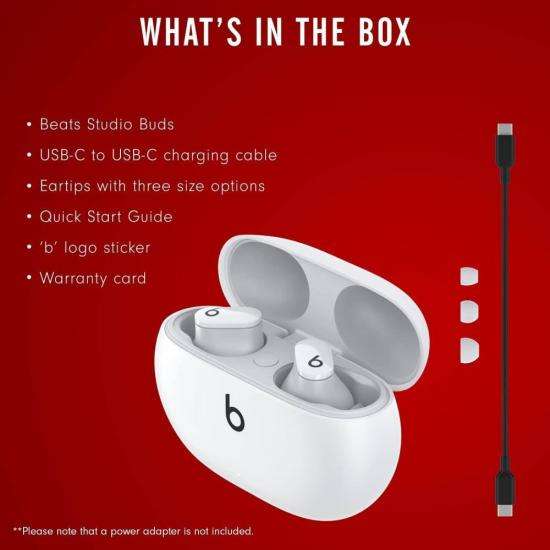 Beats Studio Buds  True Wireless Noise Cancelling With USB-C Charging Case