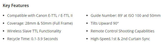 Canon Speedlite 270EX II Flash for Canon EOS DIGITAL SLR Cameras *** BARGAIN **