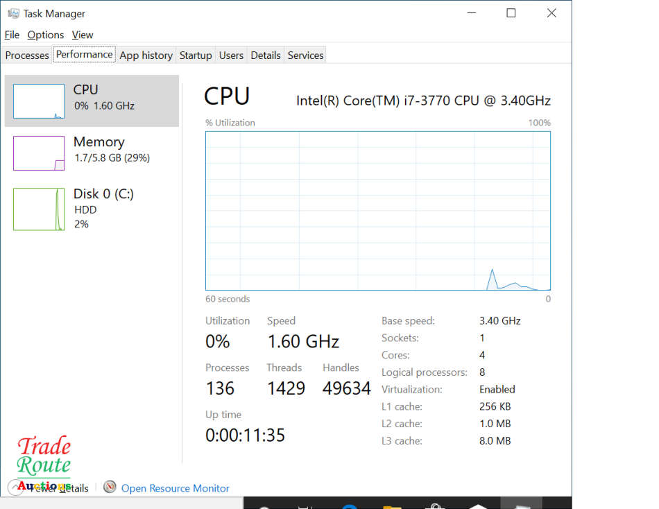 Lenovo ThinkCentre M72E SFF DESKTOP PC | Core i7 3770 CPU @ 3.4GHz | 6GB RAM | 500GB HDD