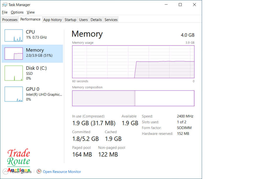 READ PLZ Acer Aspire 5 A515-52 15.6inch Laptop | CORE i5 8265U 8th Gen 1.6GHZ | 4GB RAM | 256GB SSD