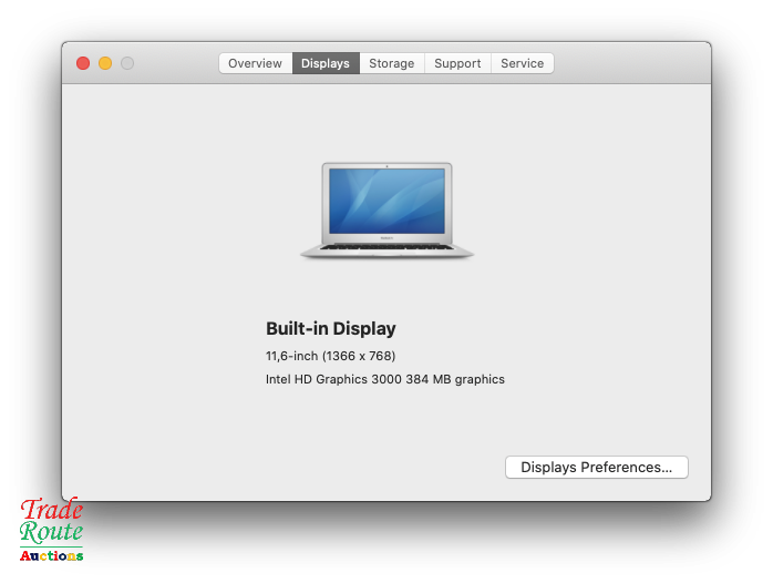 MacBook Air 11.6-inch | Core i5 1.6GHz | 4GB RAM | 128GB SSD FLASH