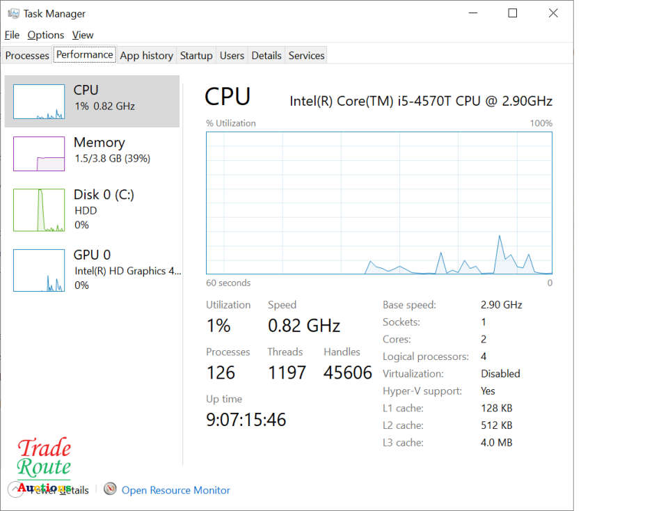 Lenovo ThinkCentre M93P MICRO Desktop PC | Core i5 4570T CPU @ 2.9GHz | 4GB RAM | 500GB HDD