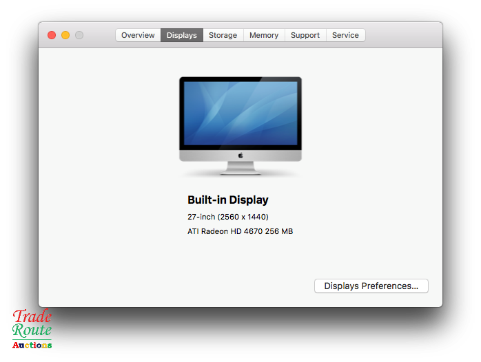 Apple iMAC | 27 INCH  All In One Desktop ATI Radeon Graphics