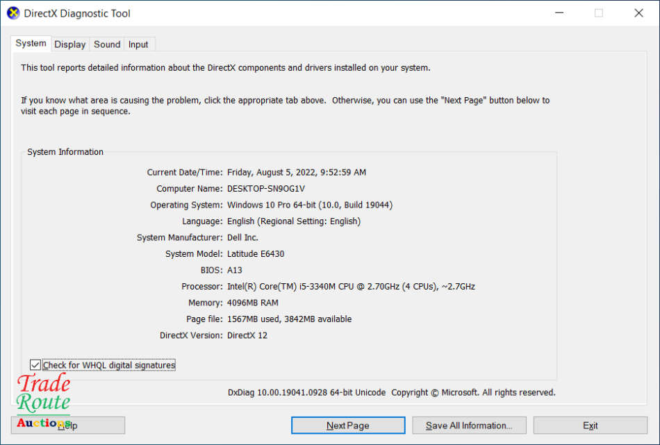 DELL LATITUDE E6430 Laptop | CORE i5 3340M 2.7GHz | 4GB RAM | 500GB HDD | HDMI | NOTEBOOK