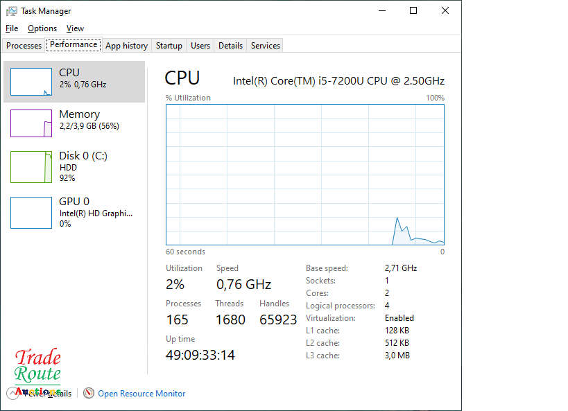 Acer Aspire 3 A315-53 15.6" Laptop | Core i5 7200U 7th Gen 2.7GHz | 4GB RAM | 1TB HDD