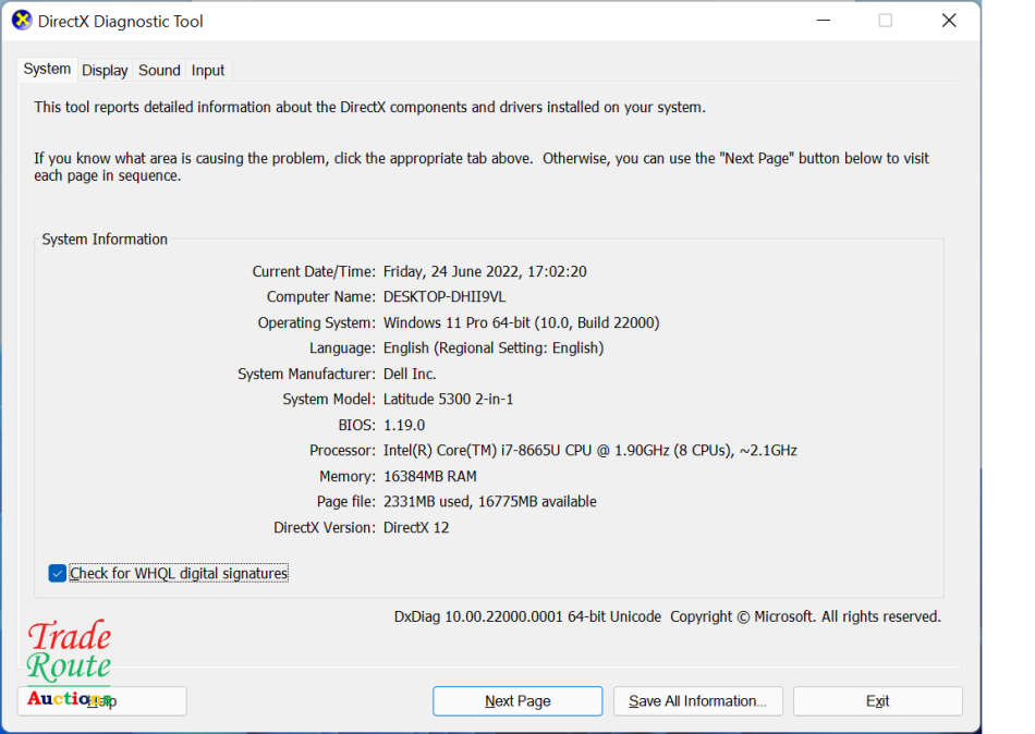 Dell Latitude 5300 13.3" Touchscreen 2 in 1 Notebook Core i7 8665U - 16GB RAM - 256GB SSD