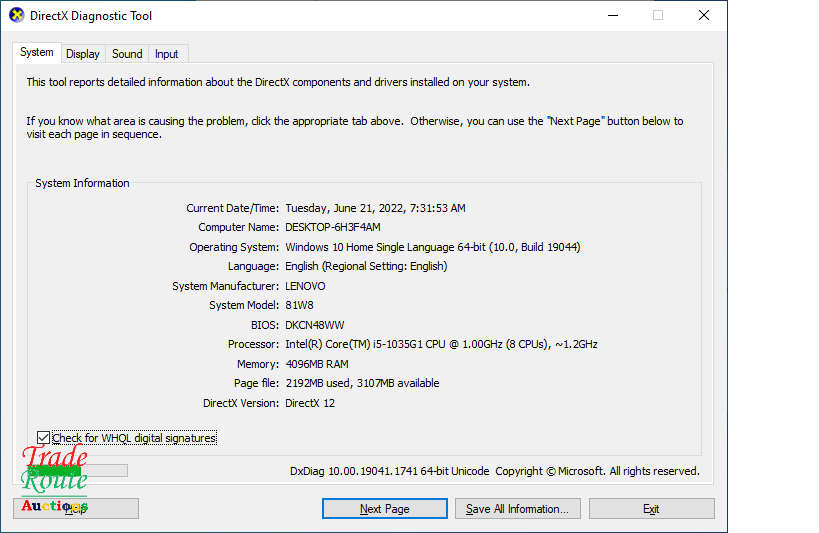 LENOVO IDEAPAD S145 81W8 15.6 inch LAPTOP Core i5 10th Gen