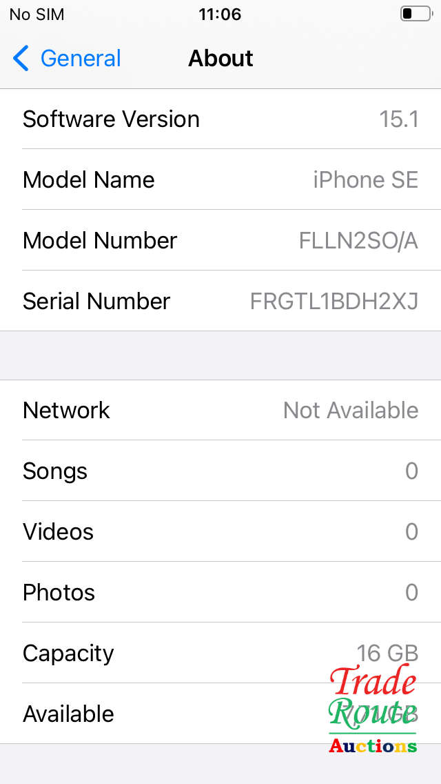 APPLE IPHONE SE | FLLN2SO/A | A1723 | FINGERPRINT ID | SMART PHONE