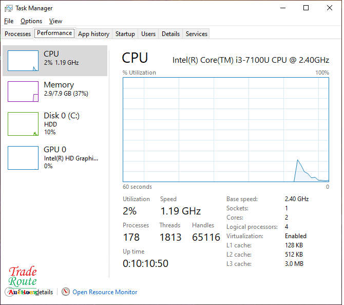 ASUS VIVOBOOK X510UA 15.6 INCH NOTEBOOK | CORE i3 7100U 7th Gen 2.4GHZ | 8GB RAM | 1TB HDD