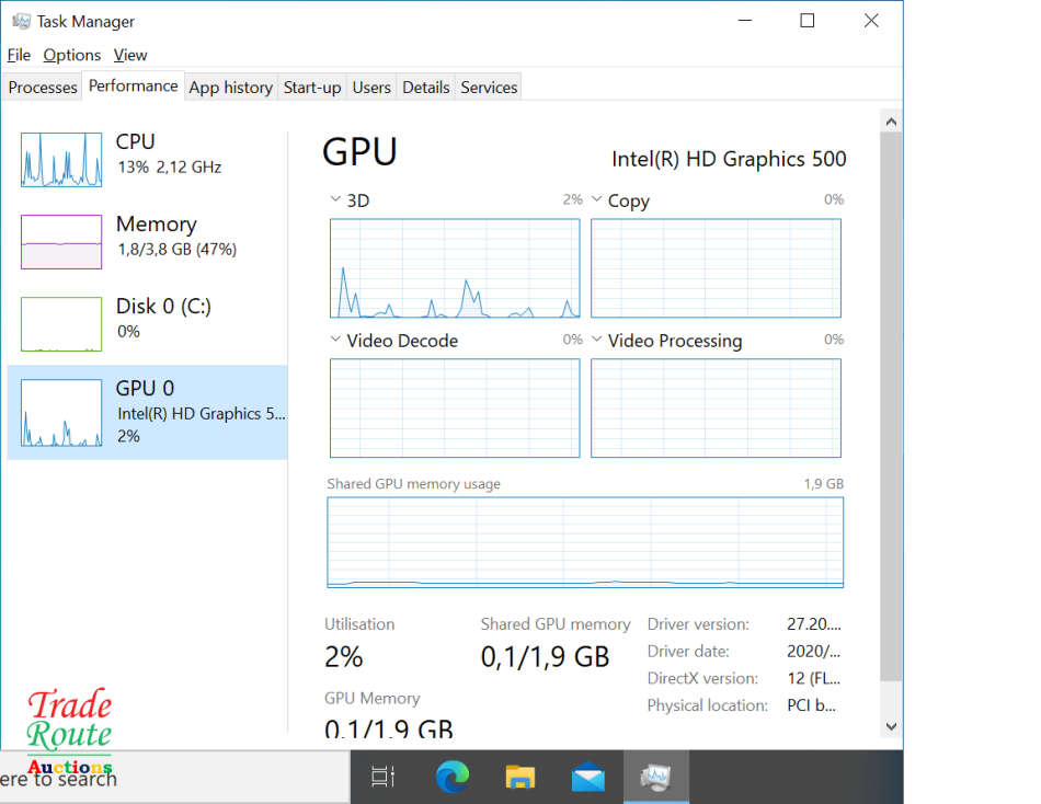 Intel NUC Mini-PC BOX NUC6CAYS | Intel Celeron J3455 1.5GHz | 4GB RAM | 32GB SSD DESKTOP PC