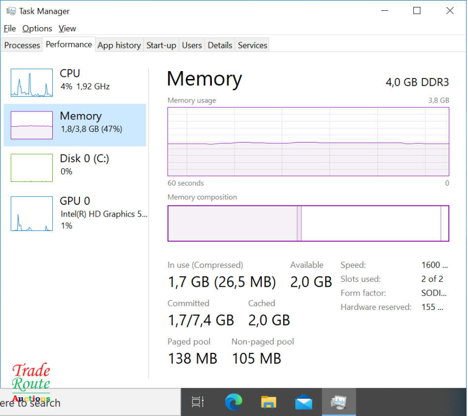 Intel NUC Mini-PC BOX NUC6CAYS | Intel Celeron J3455 1.5GHz | 4GB RAM | 32GB SSD DESKTOP PC