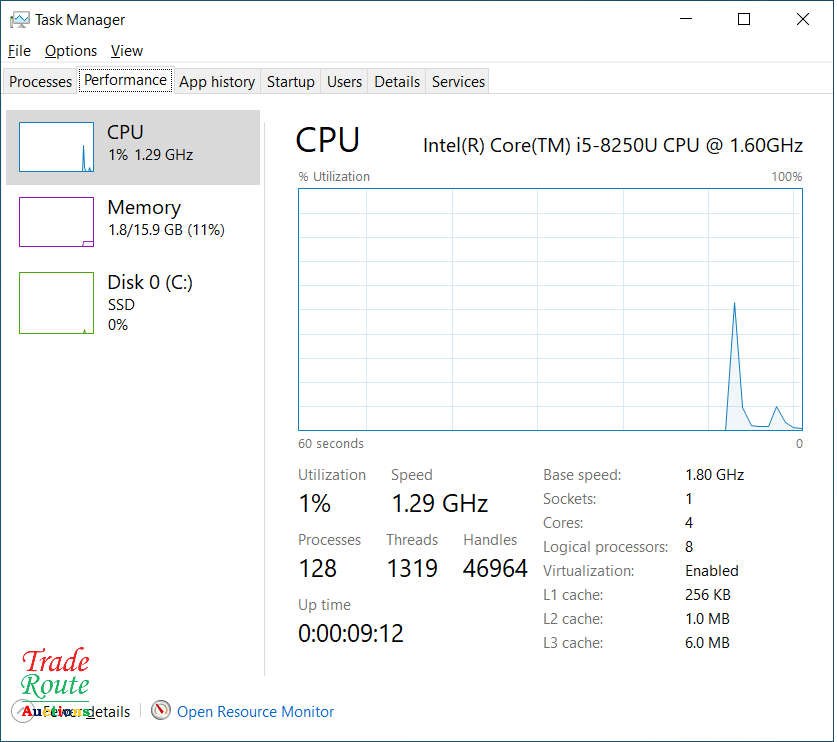 Dell Latitude 3590 Intel Core i5-8250U 1.60GHz Quad Core 15.6` Full HD (1920x1080) Laptop 16GB/256GB