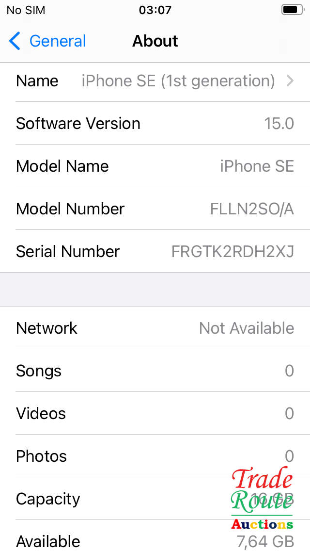 APPLE IPHONE SE | FLLN2SO/A | A1723 | FINGERPRINT ID | SMART PHONE