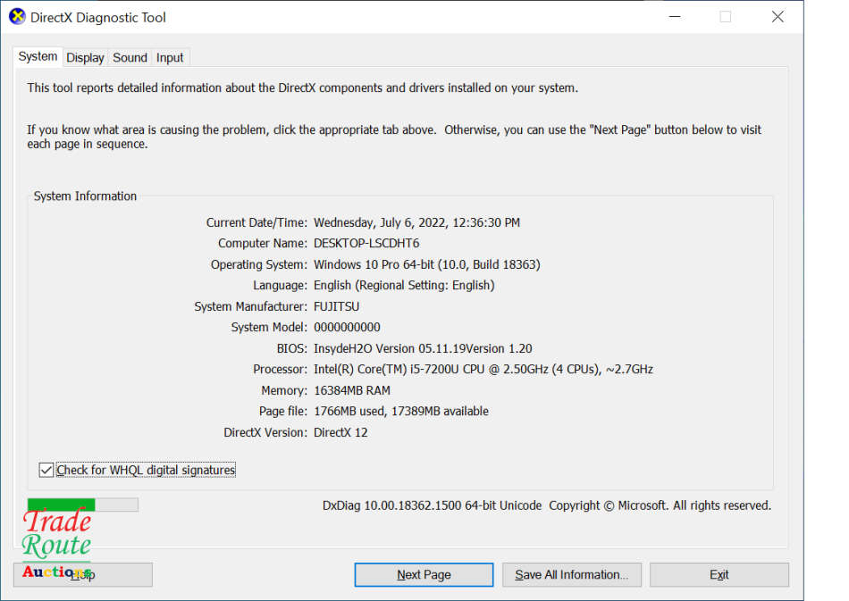 14 Inch Laptop Intel i5 7th Gen - 16GB RAM - 256GB RAM - Monster Spec