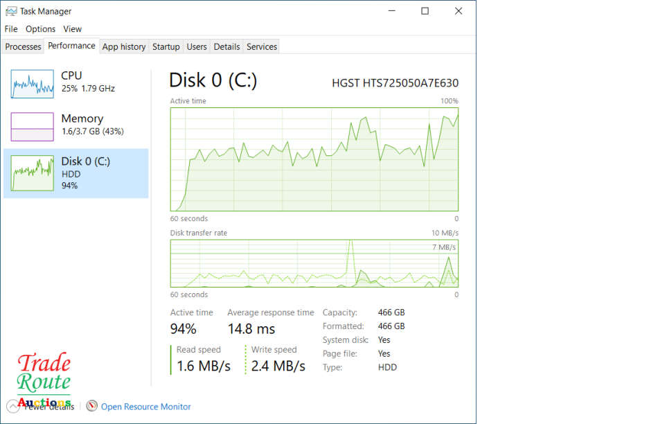 LENOVO THINKPAD X240 | THIN & SLIM | CORE i5 4200U 1.6GHz | 4GB RAM | 500GB HDD | LAPTOP