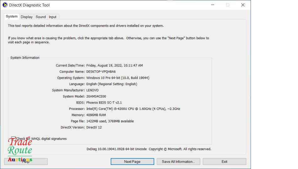 LENOVO THINKPAD X240 | THIN & SLIM | CORE i5 4200U 1.6GHz | 4GB RAM | 500GB HDD | LAPTOP