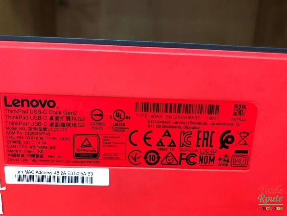 Lenovo ThinkPad USB-C Dock Gen2 - USB DOCKING STATION