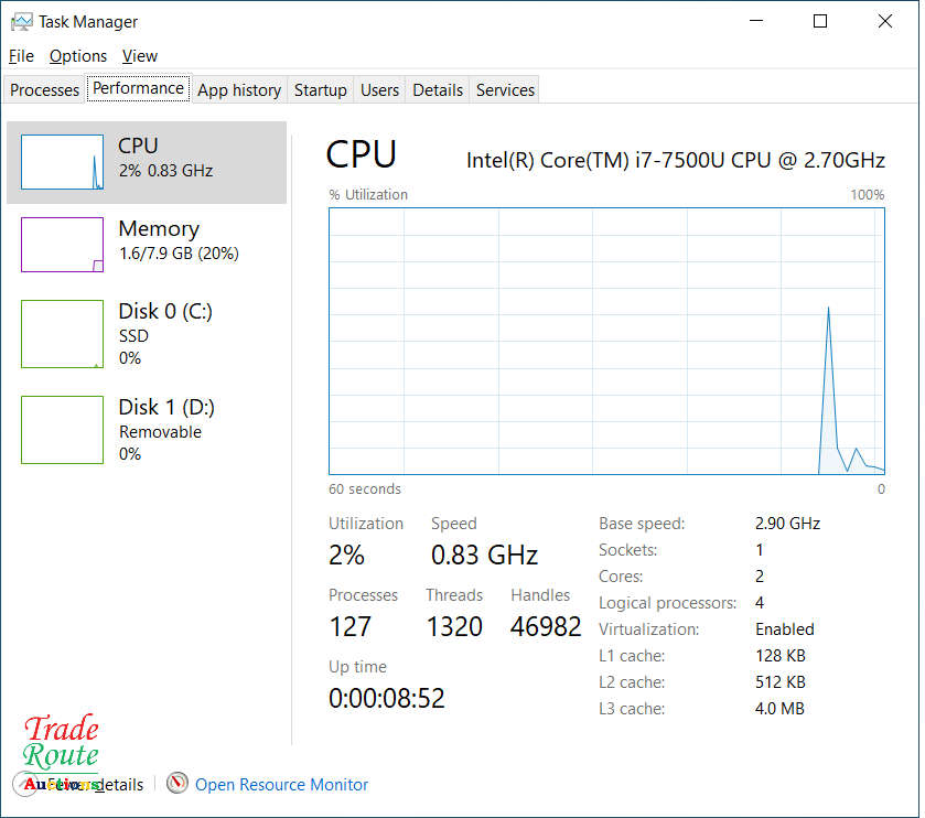 DELL VOSTRO 3568 15.6` LAPTOP | CORE i7 7500U 7th Gen 2.7GHz | 8GB RAM | 256GB SSD - Faulty Battery