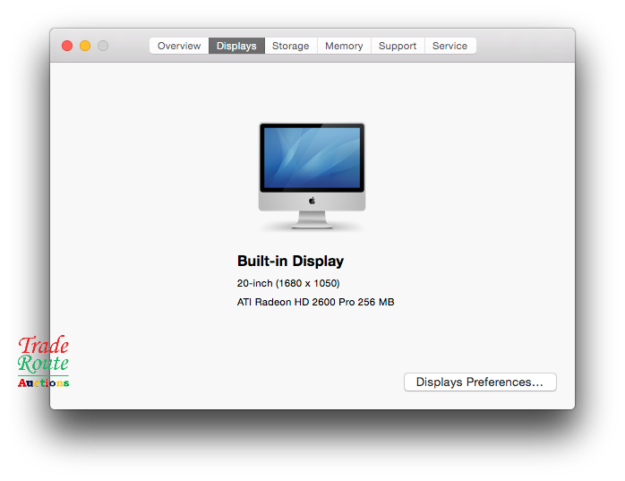iMac 20-Inch "Core 2 Duo" 2.4Ghz - All in One COMPUTER Desktop - 4GB RAM - 320GB HDD