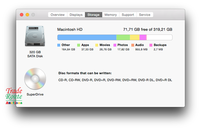 iMac 20-Inch "Core 2 Duo" 2.4Ghz - All in One COMPUTER Desktop - 4GB RAM - 320GB HDD