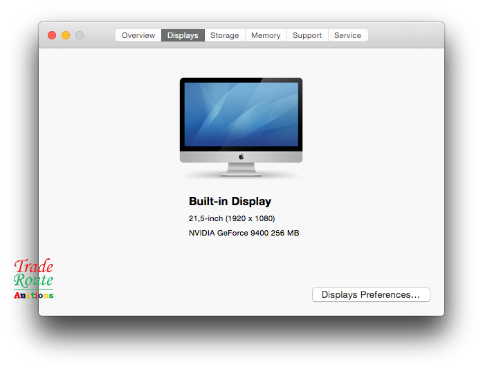 Apple iMAC | 21.5 INCH | Core 2 Duo 3.06Ghz | 4GB RAM | 500GB HDD - Nvidia Geforce Graphics